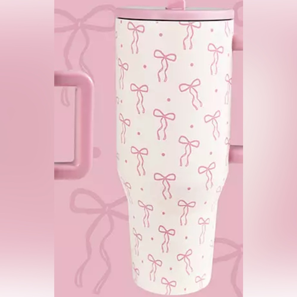 Pink Bow Pattern 32 oz Sport Hydrojug